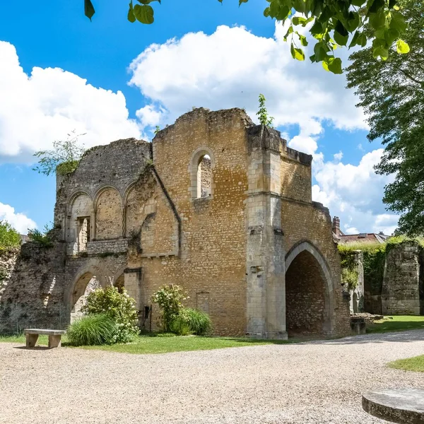 Senlis Středověké Město Francii Zřícenina Královského Hradu Blízkosti Katedrály — Stock fotografie