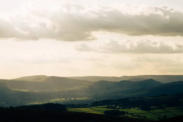 Madrugada Derbyshire Dales Reino Unido — Foto de Stock