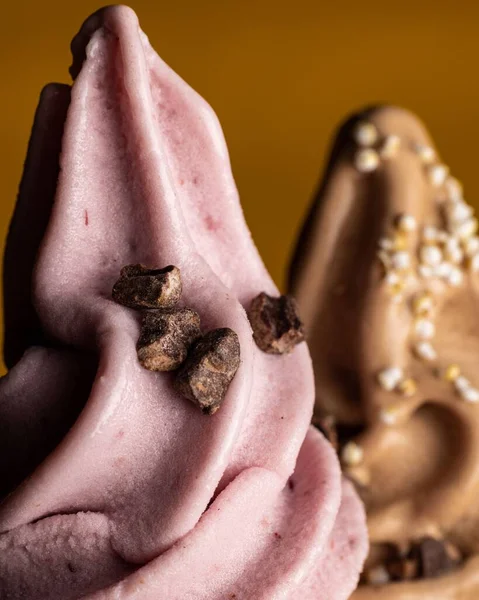 Macro Shots Vegan Icecream Different Ingredients — Stock Photo, Image