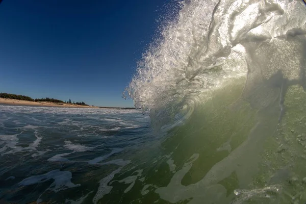 Nahaufnahme Einer Meereswelle Maroochydore Queensland Australien — Stockfoto