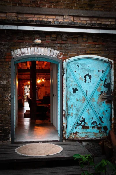 Beautiful Entry Gin Bar Industrial Environment — Stock Photo, Image