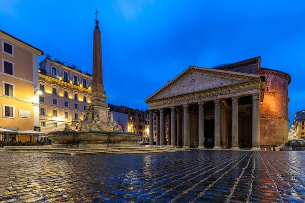 Piękny Widok Panteonu Świcie Rzymie — Zdjęcie stockowe