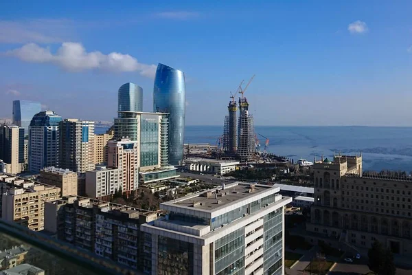 Utsikt Över Centrala Baku Azerbajdzjan — Stockfoto