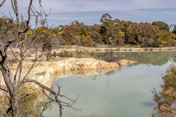 美しい湖と風景 オーストラリア ニューサウスウェールズ州 — ストック写真