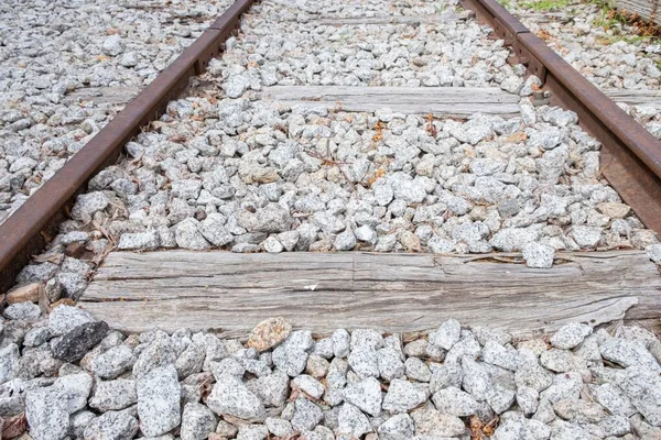 Старый Заброшенный Железнодорожный Путь Транспортная Концепция — стоковое фото
