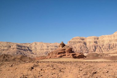 Güney İsrail 'deki Negev Çölü' nde kaya oluşumları