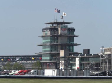 Sahadan Indianapolis 'in motor pisti manzarası