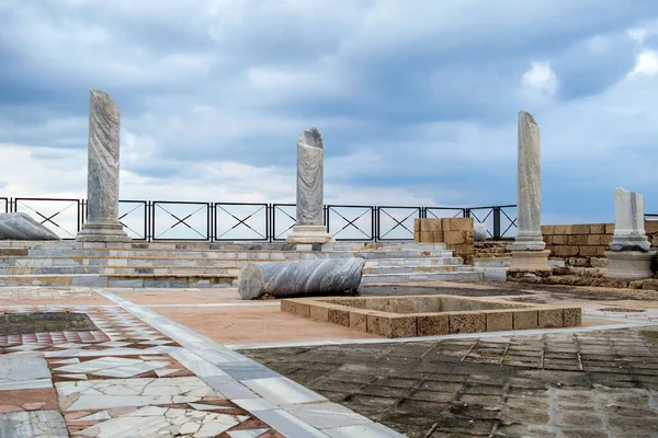 Ruïnes Van Een Oud Romeins Paleis Caesarea Israël — Stockfoto