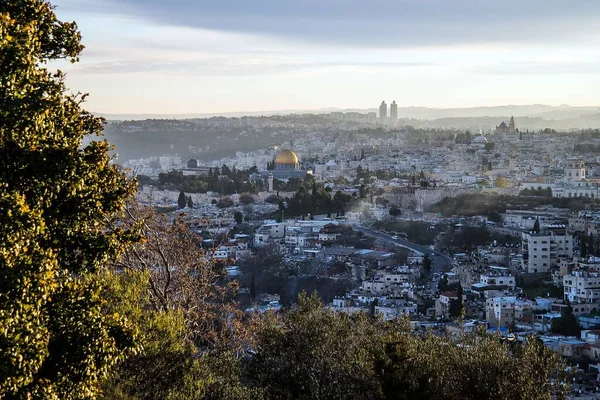 Jerusalems Altstadt Vom Scopus Berg Aus Gesehen — Stockfoto