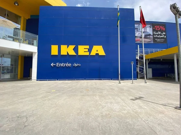 Ikea Casablanca Store Front Ikea Největší Světový Prodejce Nábytku Pro — Stock fotografie