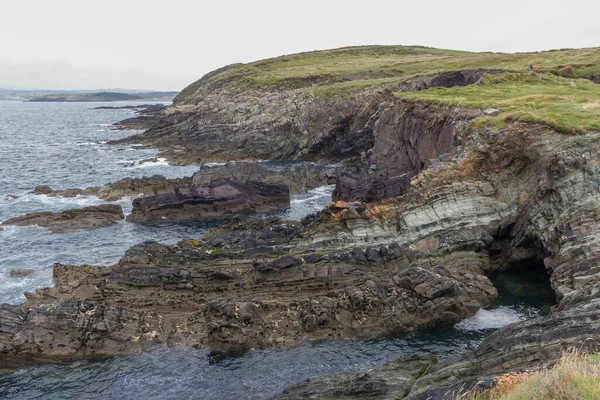 Piękna Sceneria Skał Wybrzeżu Irlandii Wielka Brytania — Zdjęcie stockowe