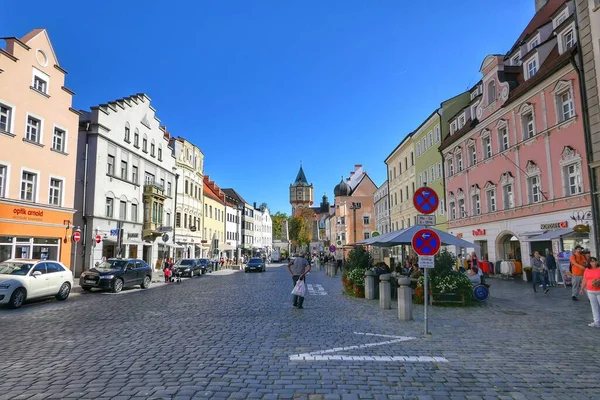 Street Cityphotography Straubing Bavaria Germany — 스톡 사진