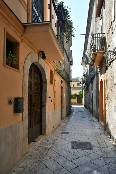 Úzká Ulice Sant Agata Goti Středověké Vesnice Provincii Benevento — Stock fotografie