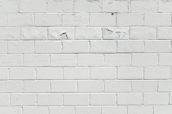 Zbliżenie Białego Starego Używanego Ceglanego Muru Tekstury — Zdjęcie stockowe