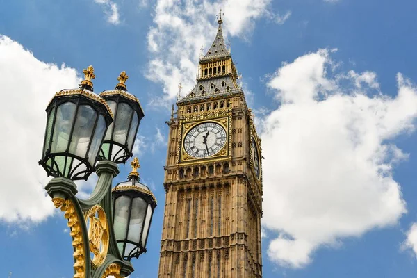 Widok Big Ben Tower Londynie Wielka Brytania — Zdjęcie stockowe