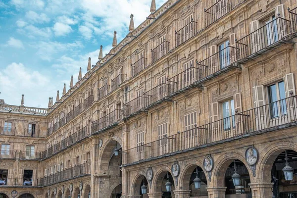 Los Balcones Gran Plaza Mayor Salamanca España —  Fotos de Stock