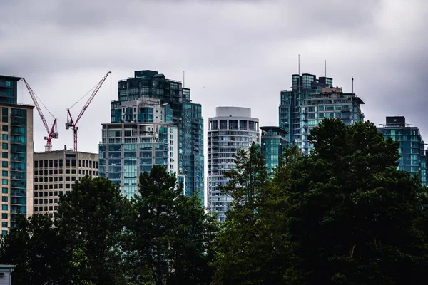 Downtown Vancouver Buildings Skyscrapers — Stock Photo, Image