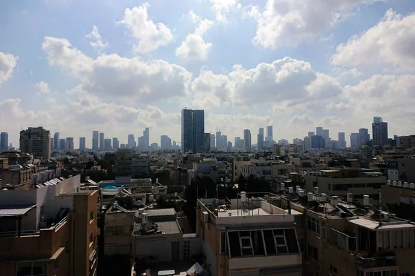 Небоскрёбы Горизонте Тель Авиве Израиль — стоковое фото