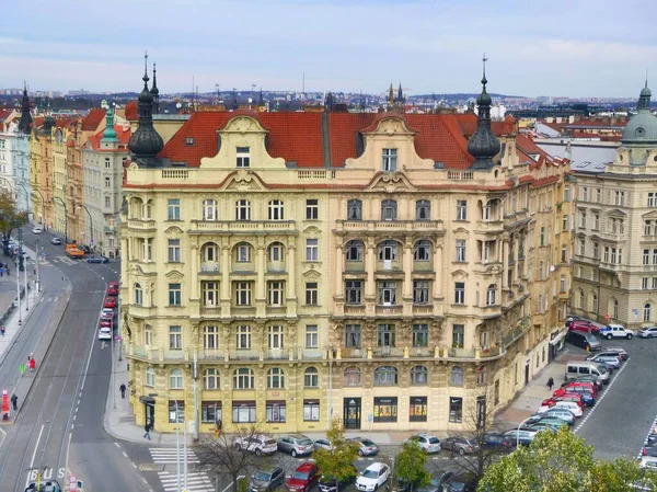 Çek Cumhuriyeti Prag Şehrinin Güzel Mimarisi — Stok fotoğraf