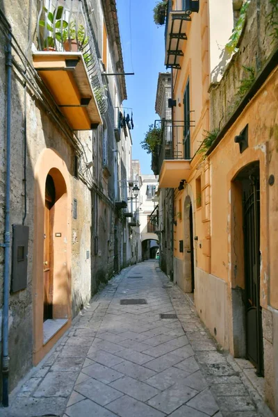 Uma Rua Estreita Sant Agata Goti Uma Vila Medieval Província — Fotografia de Stock