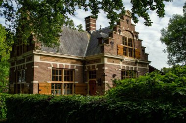 Hollanda, Voorschoten kırsalında geleneksel bir ev.