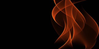 Beautiful Abstract orange waves background. Template design