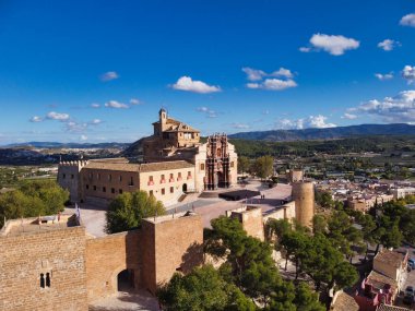 Caravaca de la Cruz, Marcia 'daki modern binaların havadan görünüşü