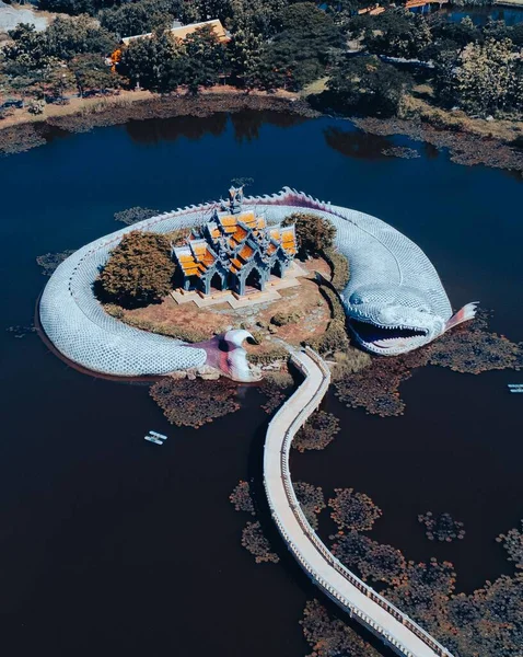 Cet Endroit Est Maison Pour Des Répliques Nombreux Monuments Anciens — Photo