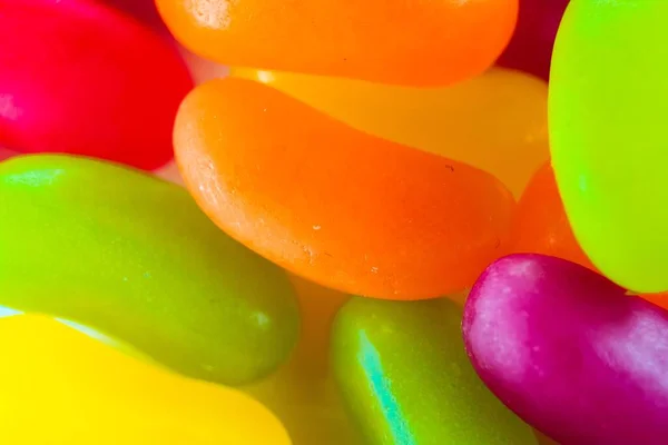 Jelly Beans Zavřít Makro — Stock fotografie