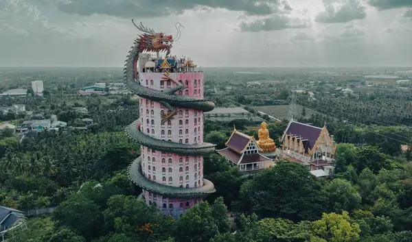 Tayland Kutsal Bir Şehirde Güzel Bir Mimari Tasarım — Stok fotoğraf