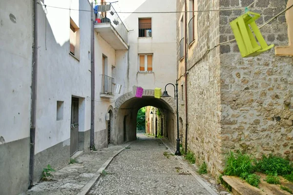 Narrow Street Castelvenere Medieval Village Province Avellino Campania Italy — Stock Photo, Image