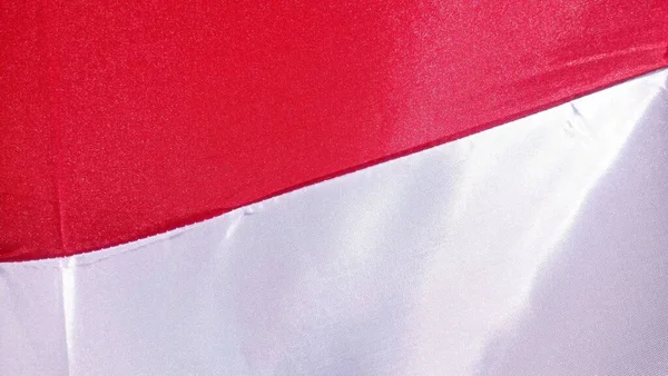 Indonesian Independence Day August Red White Fabric Background — Stock Photo, Image