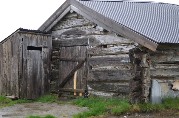 Une Vieille Maison Bois Dans Banlieue Oslo Norvège — Photo