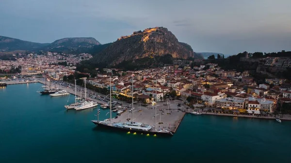 Veduta Aerea Della Darsena Nafplio Argolis Grecia — Foto Stock