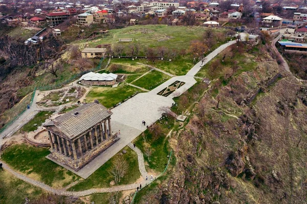 Вид Воздуха Языческий Храм Гарни Армении — стоковое фото