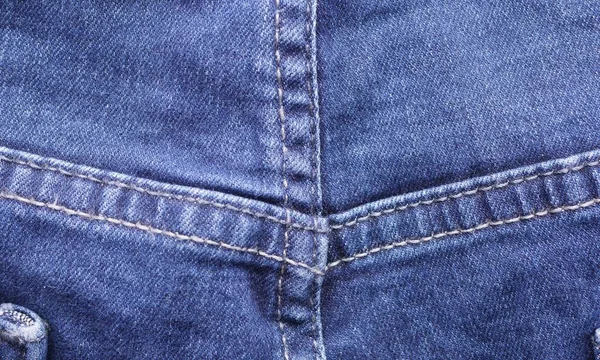 Close Jeans Denim Fabric Background — Stock Photo, Image