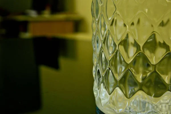 Дизайн Бутылки Водой Крупным Планом Стреляют Сверху — стоковое фото