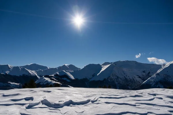 Montanhas Sibillini Itália Inverno — Fotografia de Stock