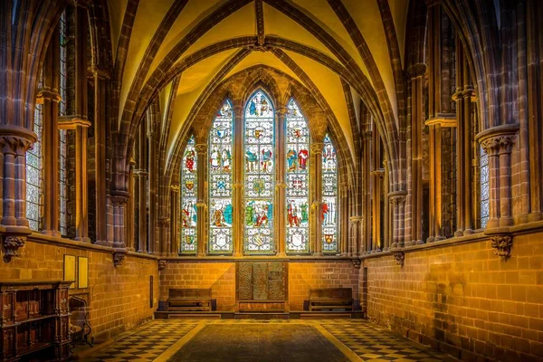 Interior Catedral Chester Inglaterra — Fotografia de Stock