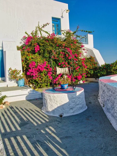 Village Pittoresque Plaka Avec Des Maisons Traditionnelles Sur Île Milos — Photo