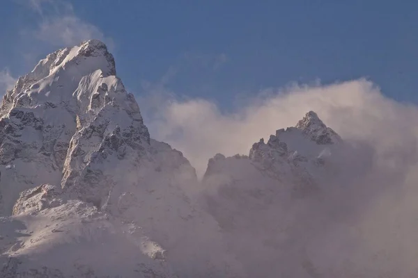 Krajina Vrchu Mount Owen Zimě Wyomingu Usa — Stock fotografie