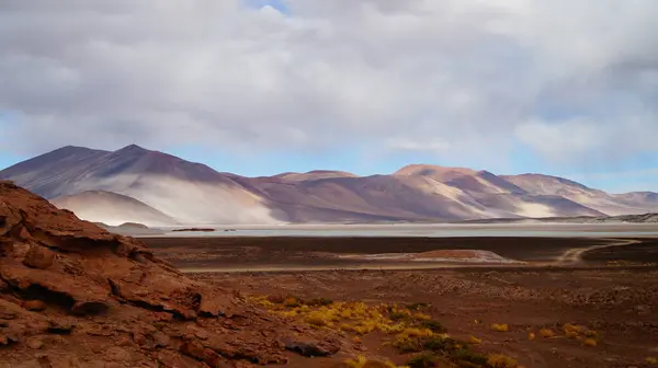 Krajobraz Pustyni Atacama Gór Pobliżu San Pedro Atacama Chile — Zdjęcie stockowe