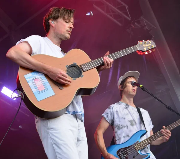 Django Django Performance Bristol Harbour Festival Lloyds Amphitheatre Bristol July — Stock Photo, Image