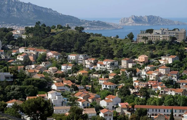 Vue Aérienne Des Bâtiments Marseille France — Photo