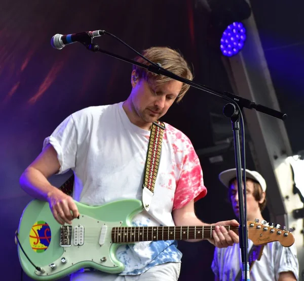 Django Django Vystoupil Festivalu Bristol Harbour Festival Lloyds Amphitheatre Bristol — Stock fotografie