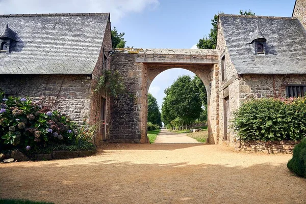 Archway Entrance Chateau Roche Jagu Ploezal Brittany France — Stock Photo, Image