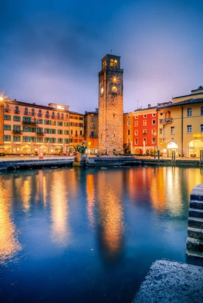 Gyönyörű Kilátás Nyílik Torre Apponale Turisztikai Attrakció Riva Del Garda — Stock Fotó