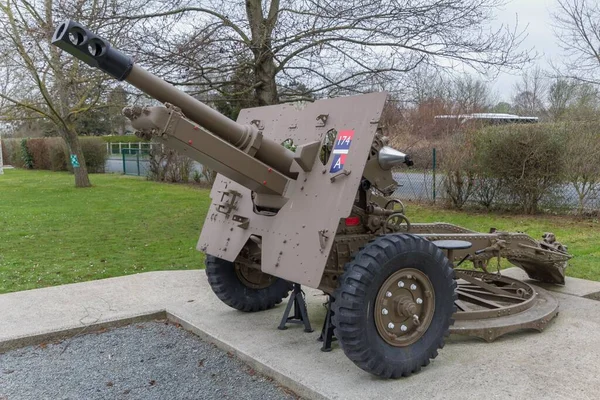 Old Artillery Piece Pegasus Memorial Museum Ranville Lower Normandy — Stock Photo, Image