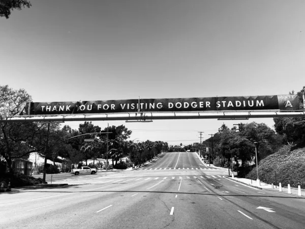 Segnaletica Dello Stadio Dodgers Sulla Superstrada — Foto Stock