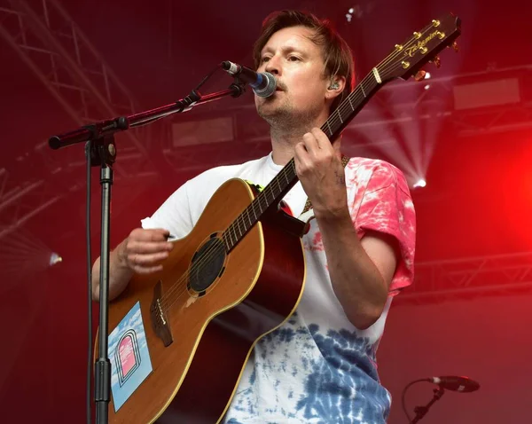 Django Django Performance Bristol Harbour Festival Lloyds Amphitheatre Bristol July — Stock Photo, Image